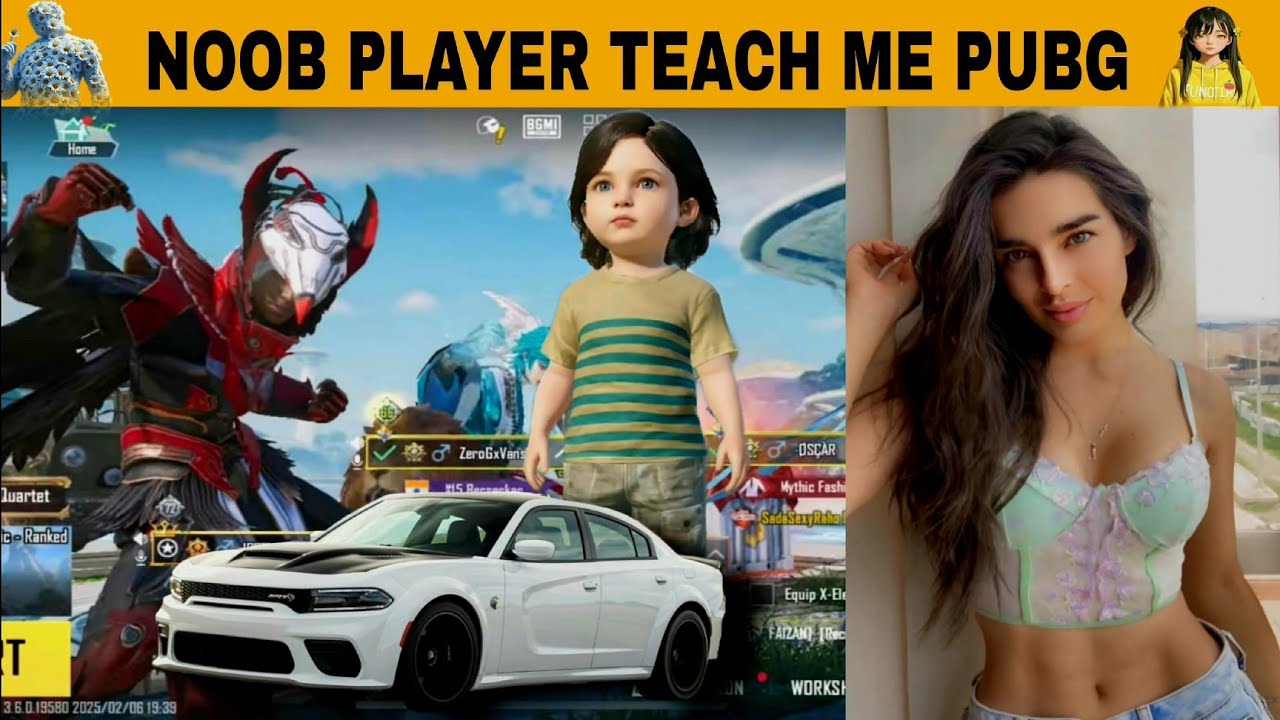 Random RICH & PRO Girl 🥰 Gifted Me A Royal Pass 😳 & Teach Me How To Play PUBGMOBILE [THOR GAMING]