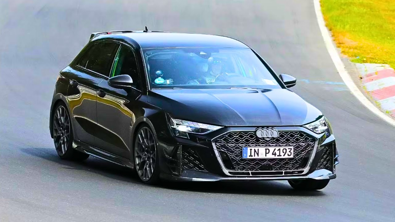 Audi RS3 GT caught on camera as possible farewell to iconic five-cylinder hot hatch.