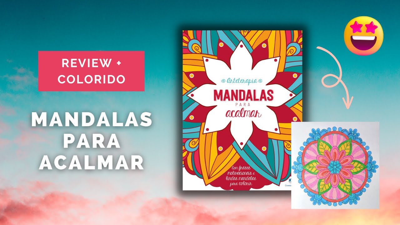REVIEW | LIVRO MANDALAS PARA COLORIR E ACALMAR ❤🎨 #review #livrodecolorir #mandalas