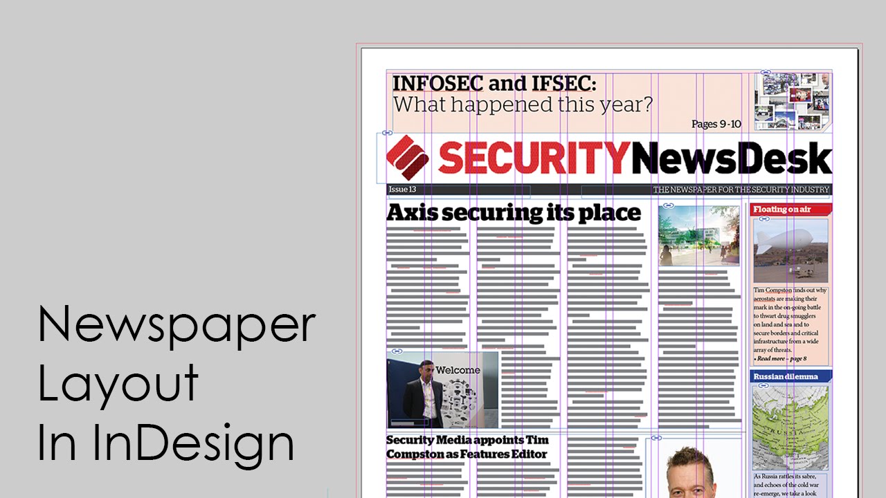 How to design a newspaper: Newspaper layout in InDesign