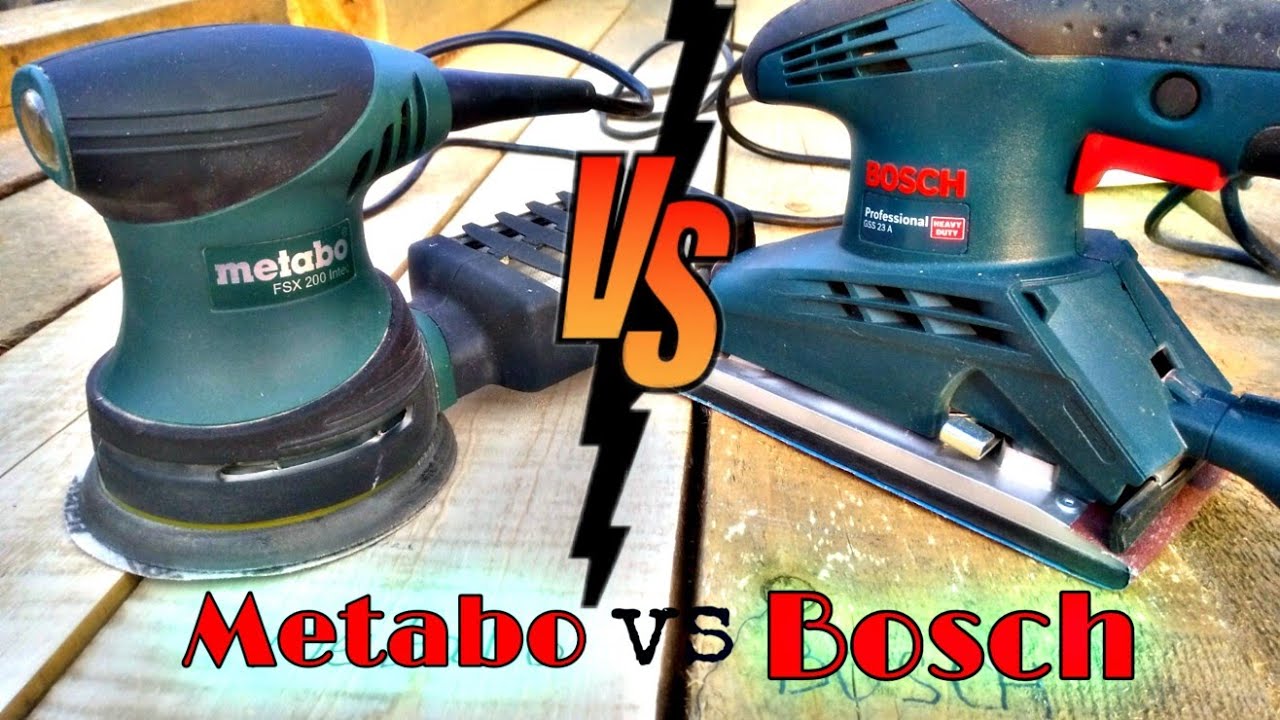 Сравнение шлефмашинок, Metabo FSX 200 орбитальная и Bosch GSS 23A вибрационная/кто круче, что лучше?
