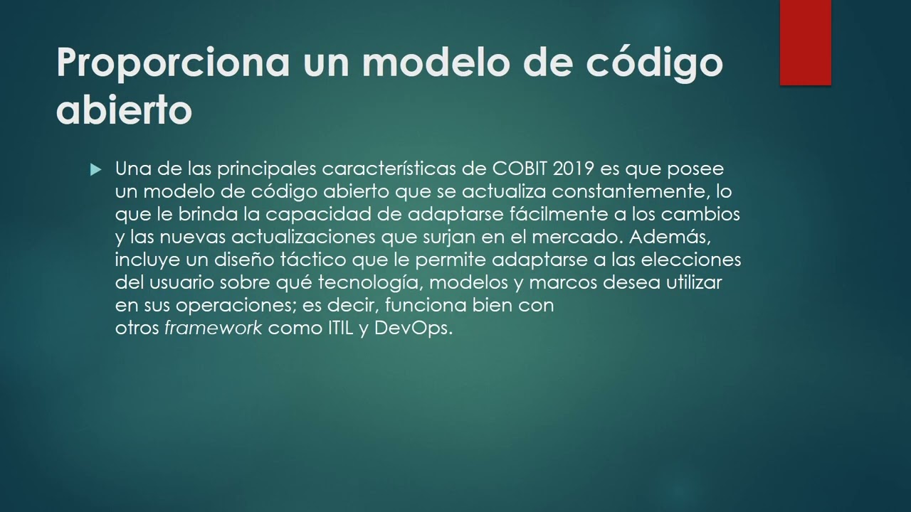 &iquest;Qu&eacute; es Cobit?&iquest;Cu&aacute;les son los beneficios? y Explicacion del Modelo de Gobierno de TI