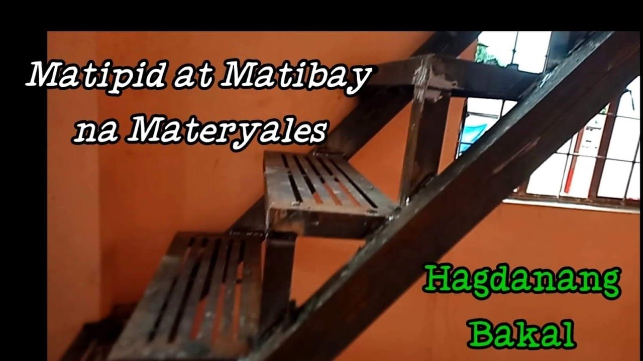 Hagdanang Bakal Tipid Gastos  at Matibay / Low Cost Materials for Metal Staircase