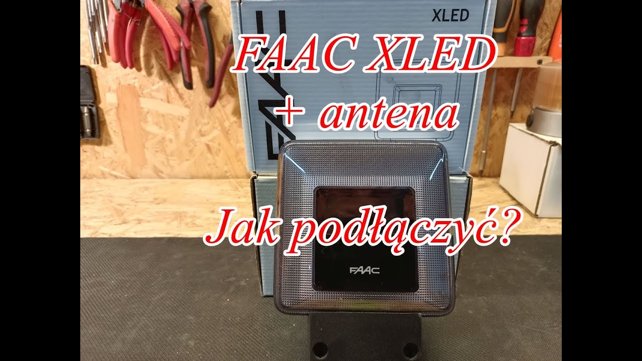 13. FAAC   Lampa XLED Jak Podłączyć..  Lampa ostrzegawcza do napędu bramy. Lampa do bramy