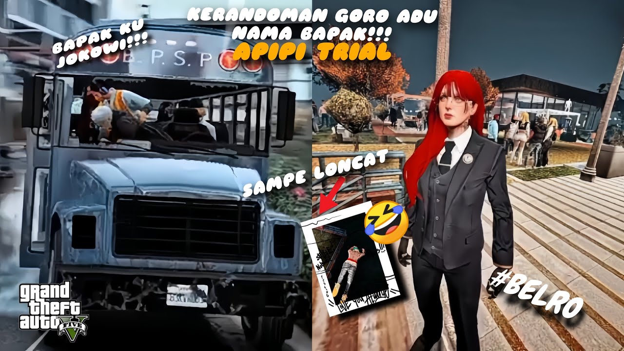 KERANDOMAN GORO ADU NAMA BAPAK, APIPI GORO TRIAL  😂 - GTA 5 ROLEPLAY