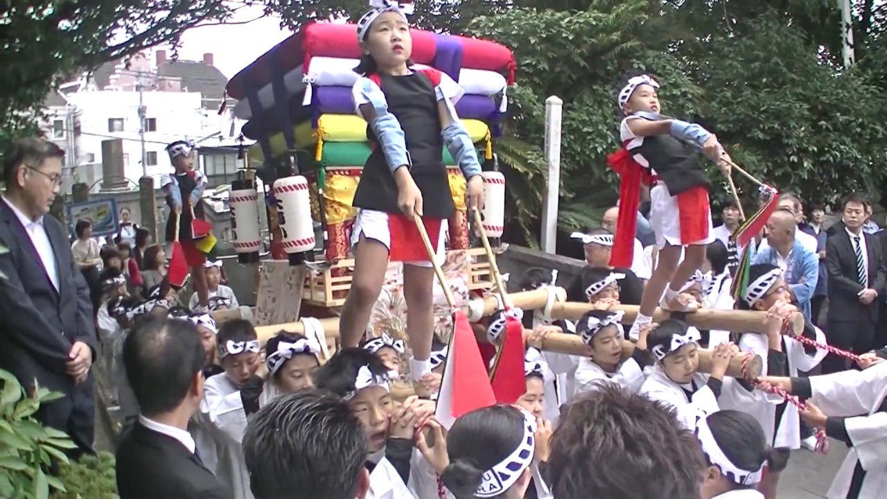 2017大浦くんち　大浦小コッコデショ　前日・大浦諏訪神社奉納　20171014 092358