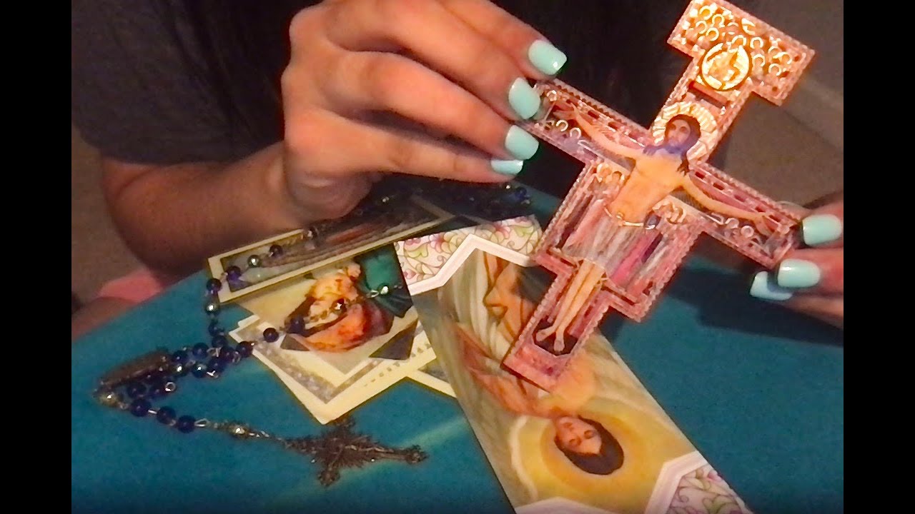 ✨💙 ASMR | Learning about Catholic items | whispers and tapping for relaxation and sleep