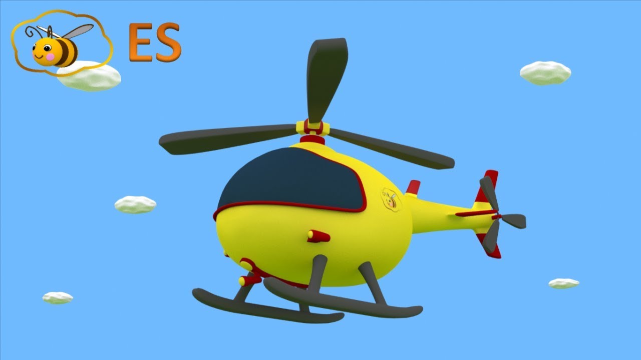 Huevo sorpresa: helicóptero. Dibujo animado educatiovo para niños en español