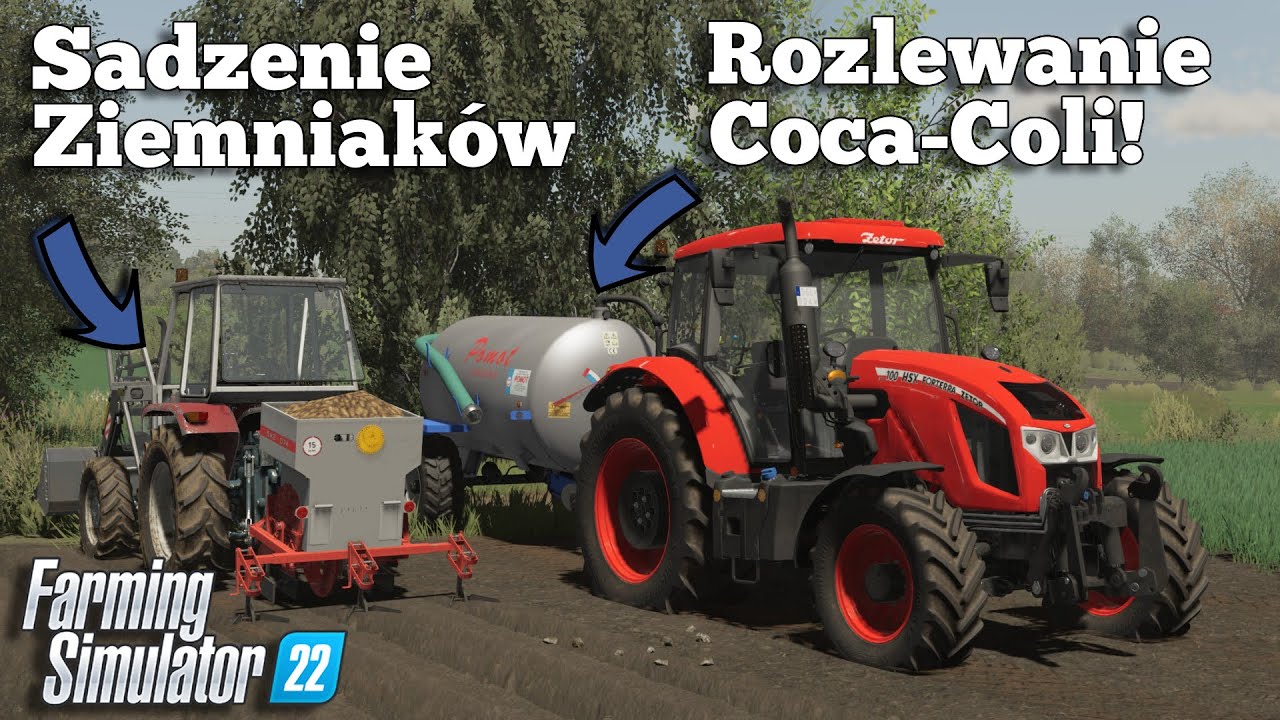 🔥Rozlewanie Coca-Coli na Łąki!🔥Sadzenie Ziemniaków za Gospodarstwem😍"Rolnicy na Dzielnicy" #18😍FS22🔥