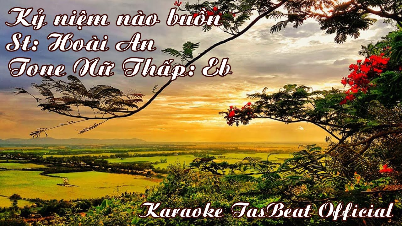 Karaoke Kỷ Niệm Nào Buồn Tone Nữ Thấp | TAS BEAT