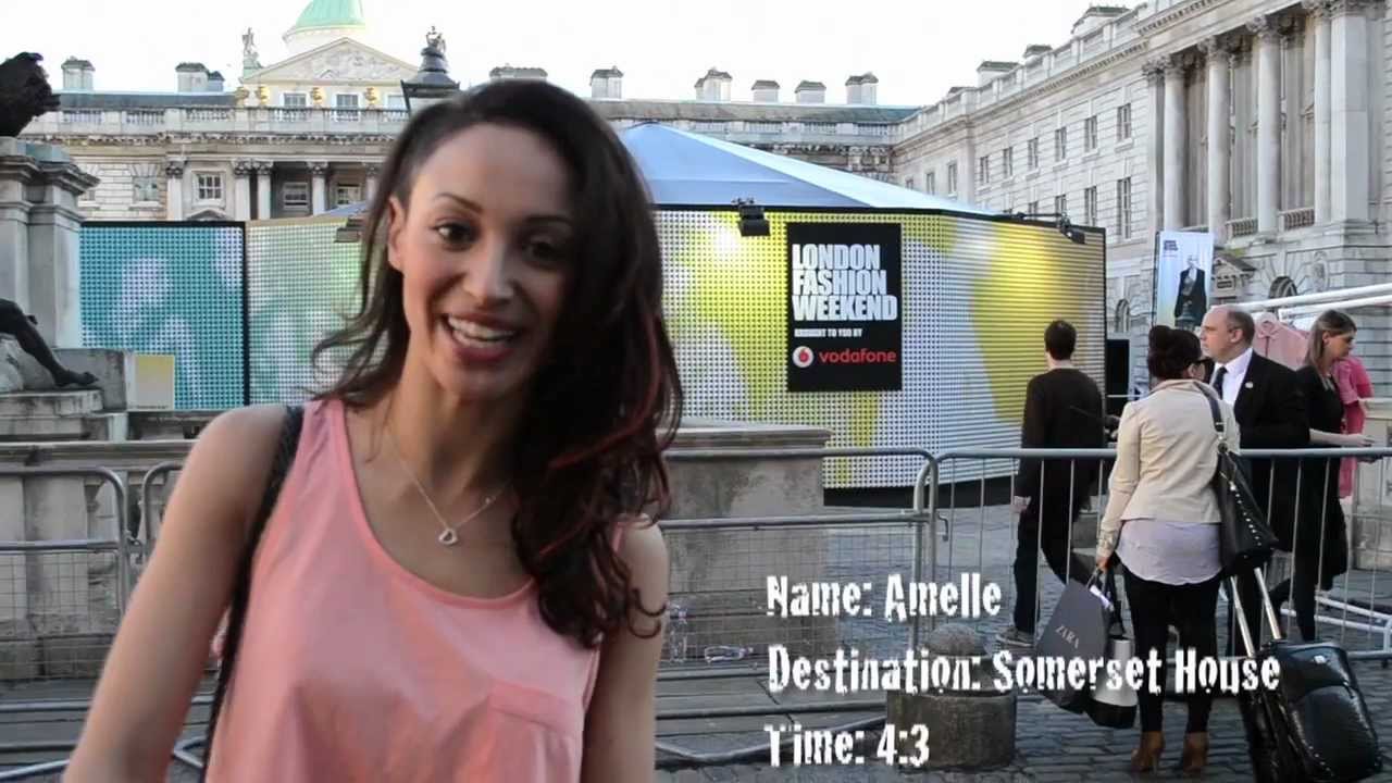 Amelle Berrabah at London Fashion Week