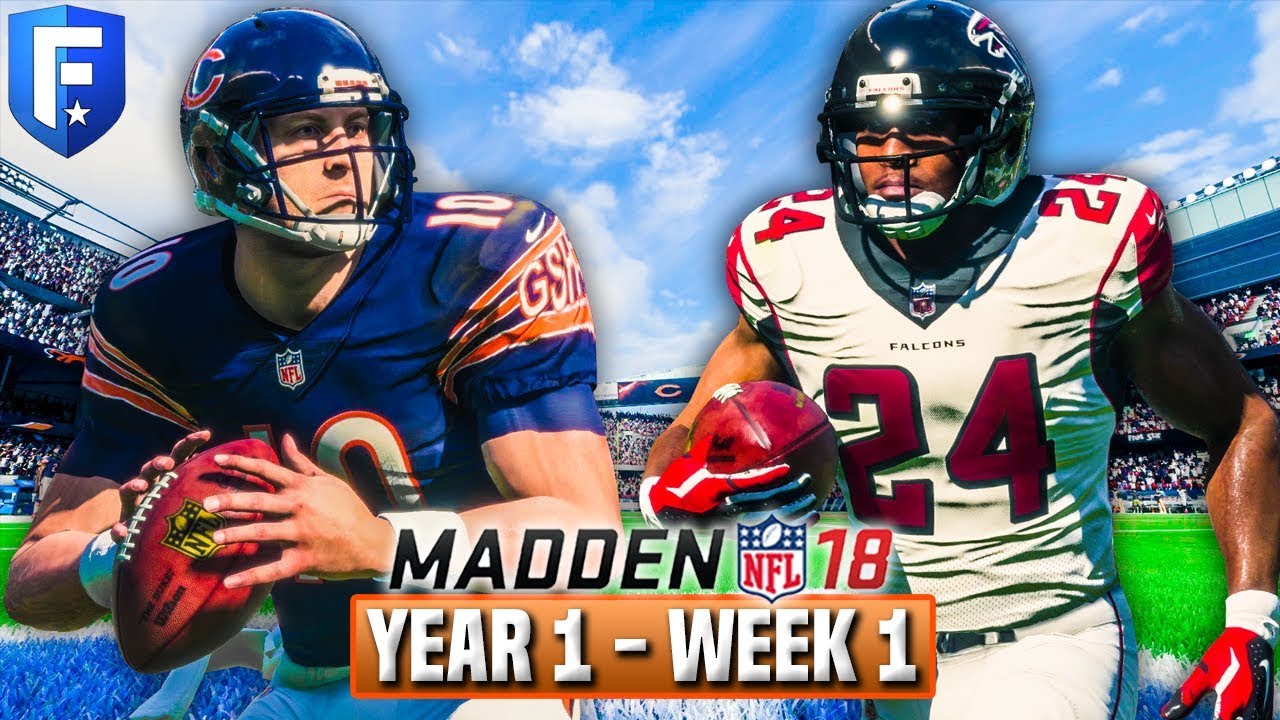 The Trubisky Era Begins | Madden 18 Bears Franchise Year 1 - Week 1 vs Falcons | Ep.2