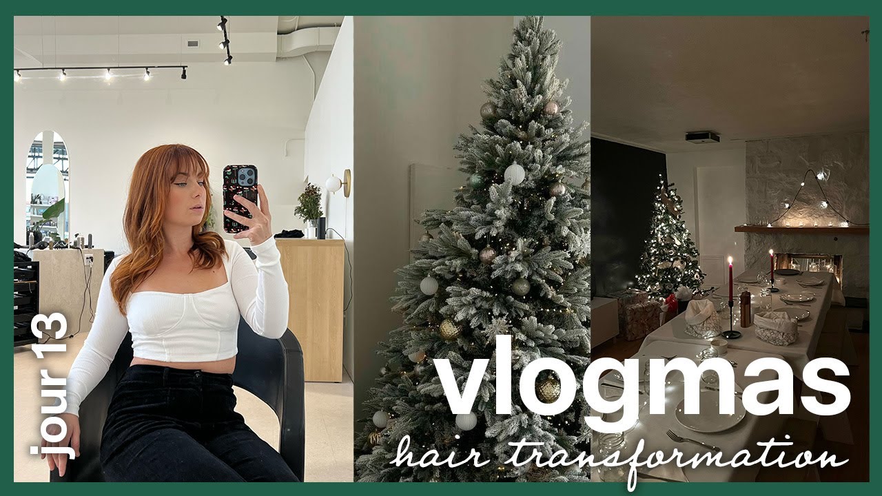 VLOGMAS 13 : Hair transformation et party de Noël entres ami.e.s! 🎄💇🏽‍♀️