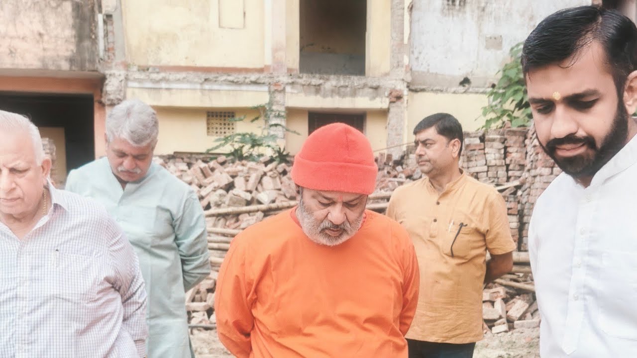 NIRMANADEEN PREM PRAKASH ASHRAM HARIDWAR & MATA KRISHNA PARK KA NIRIKSHAN GURUMAHARAJ JI DWARA 28-10