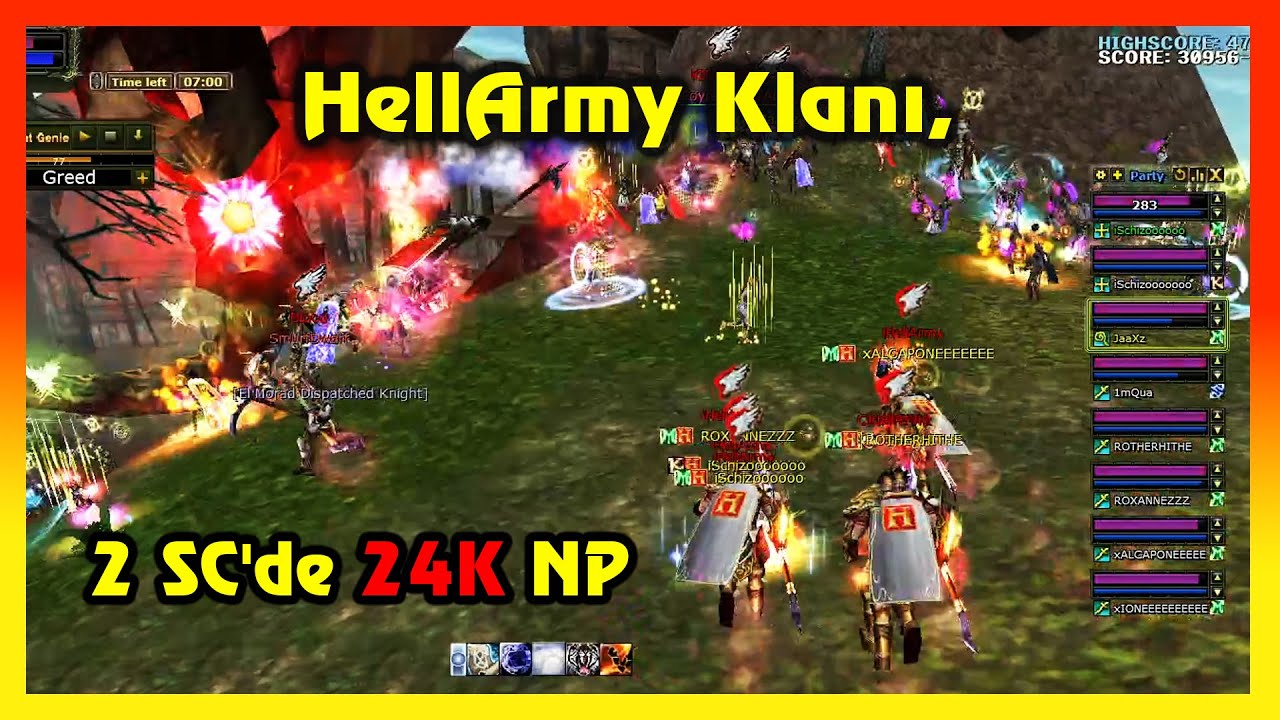 Knight Online PK | HellArmy Klanı,  2 SC'de 24K NP