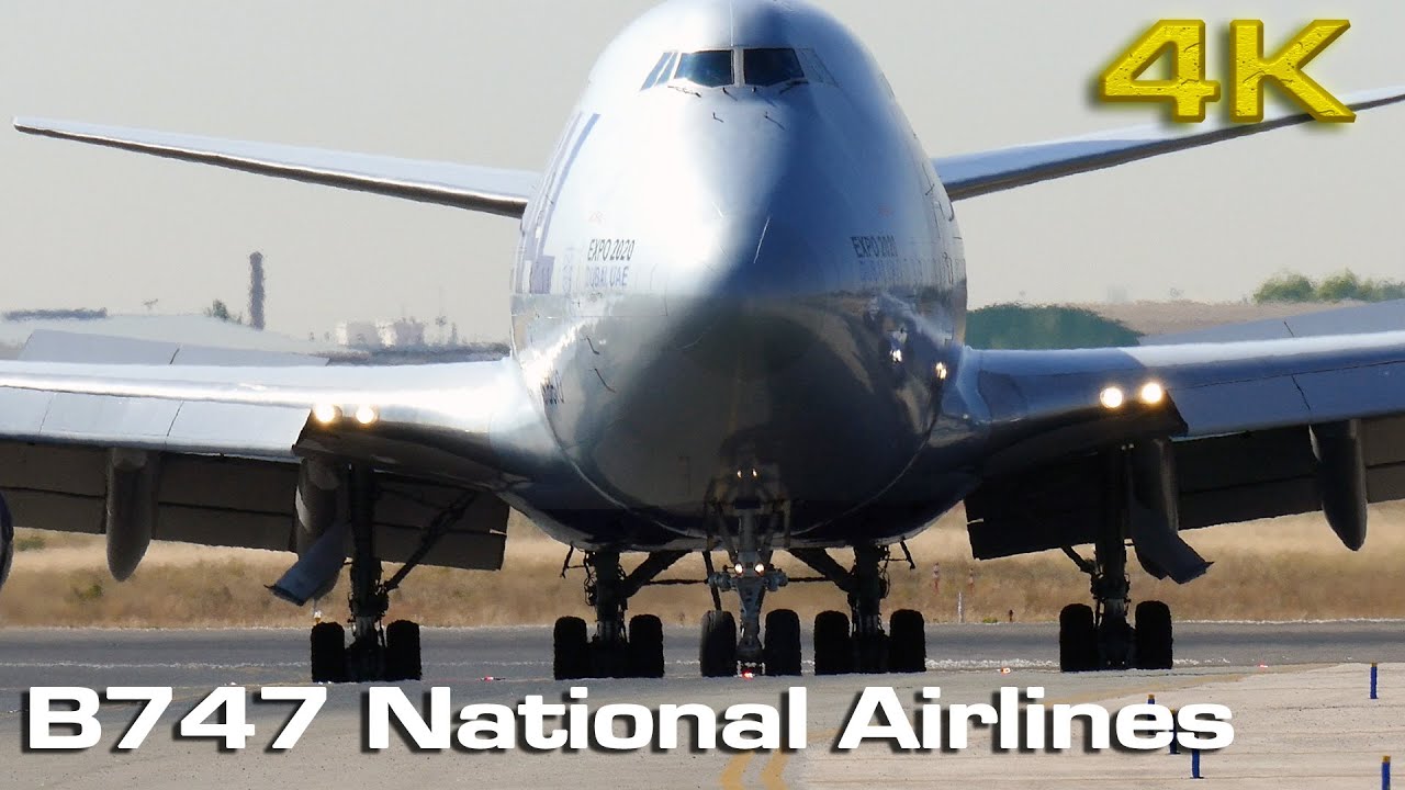 National Airlines Boeing 747 at VLC [4K]