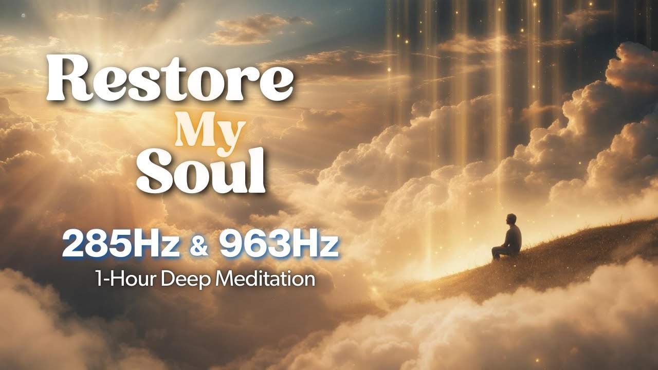 1 HOUR DEEP MEDITATION: 285hz & 963hz Frequency Healing | Deep Spiritual Healing Music