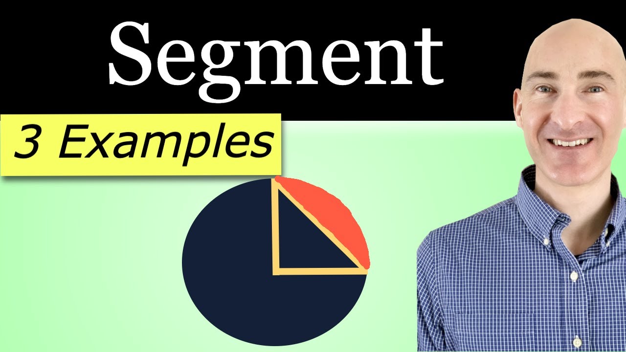 Find Area of a Segment in a Circle (3 Methods)