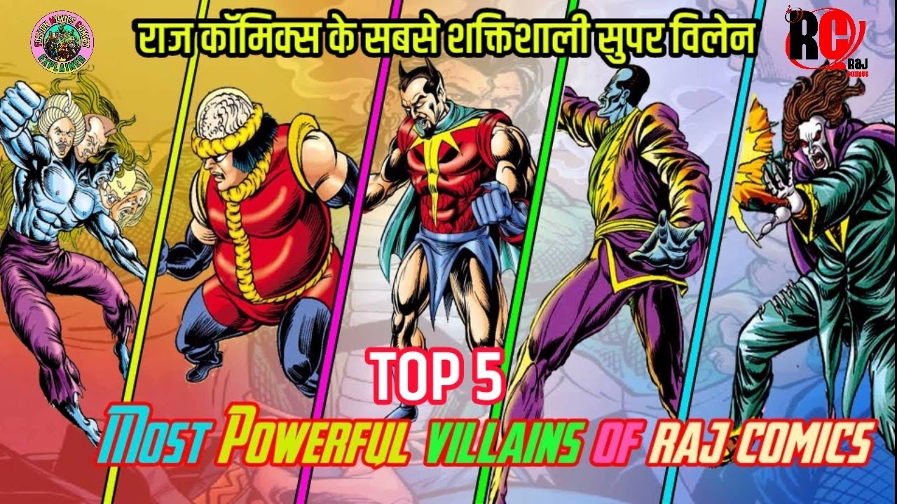 Top 5 Most Powerful Villains of Raj Comics