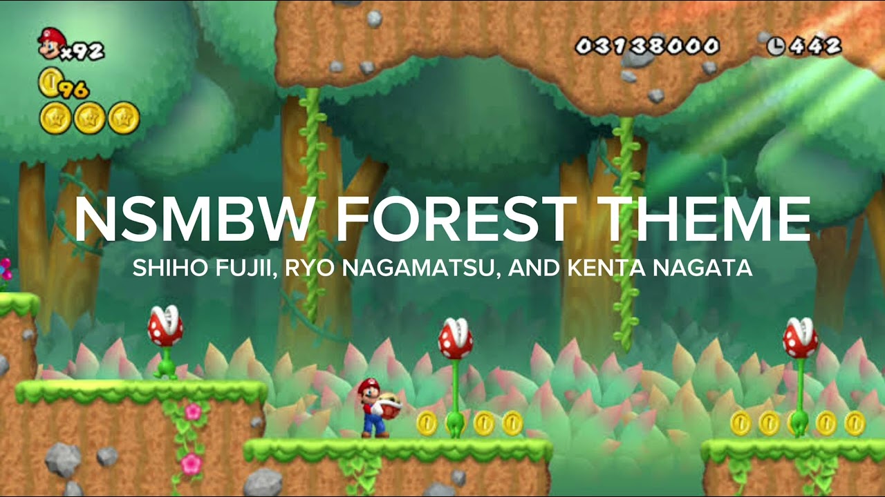 Shiho Fujii, Ryo Nagamatsu, and Kenta Nagata - NSMBW Forest Theme (Official Audio)