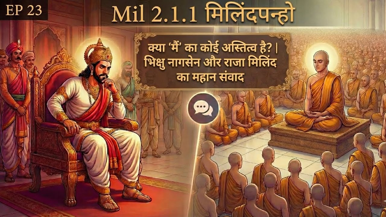 EP 23 Mil 2.1.1 क्या 'मैं' का कोई अस्तित्व है? | भिक्षु नागसेन और राजा मिलिंद का महान संवाद