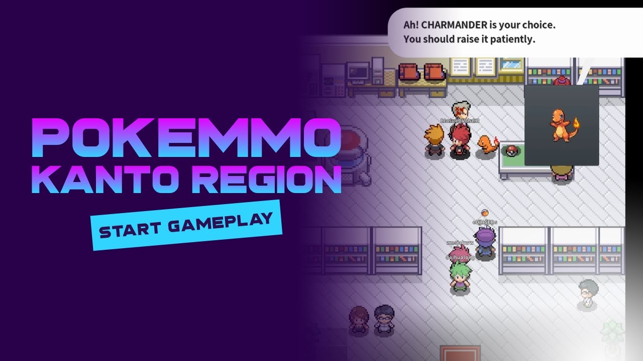 PokeMMO in 2022 Kanto Region Start Gameplay (PC)