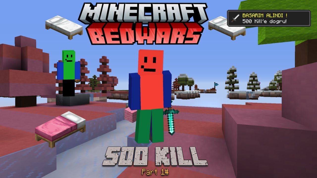 Minecraft Bedwars 500 Kill Olmaya Çalışıyorum ! 🛌 Part 1#
