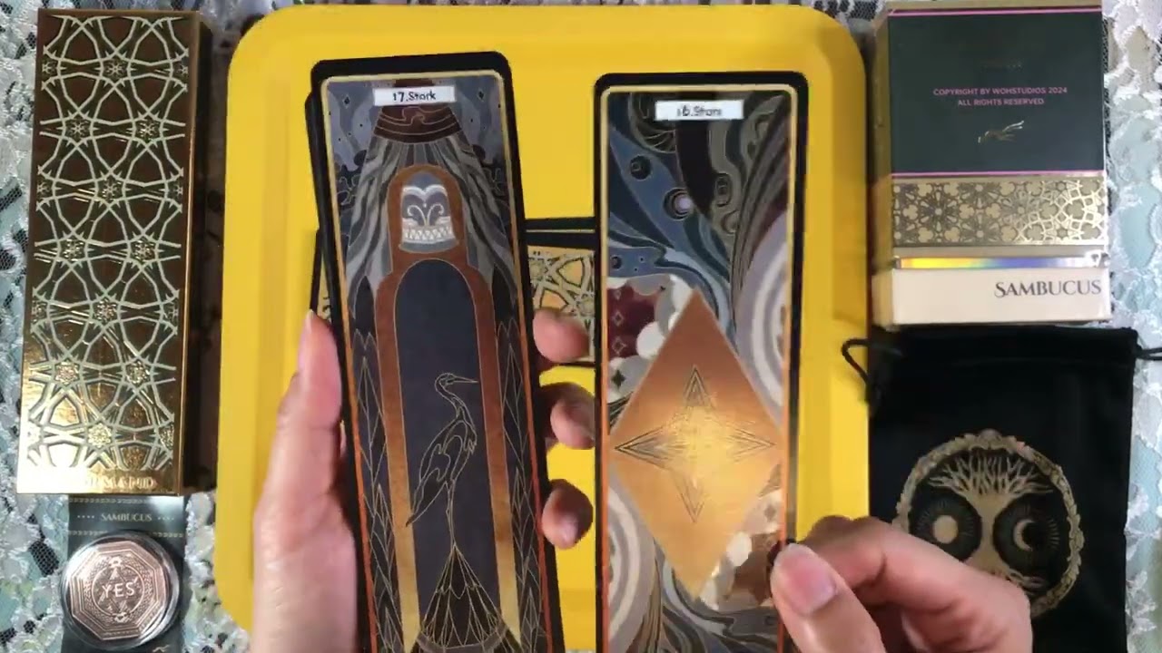 AKU263 - Day 260/365Day #kickstarter SAMBUCUS Lenormand Deck from Tarot Set #unboxingvideo #flipthru