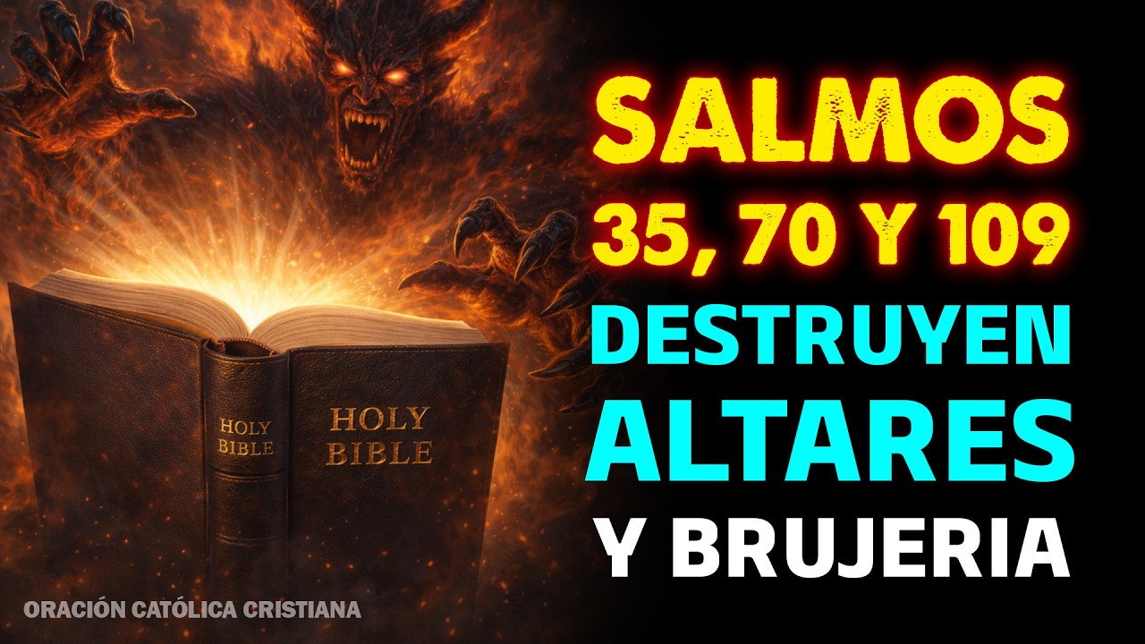 🔥⚔️ Profecía del Salmo 35+ 70+ 109 — Dios DESTRUYE los altares y te libera de toda brujería