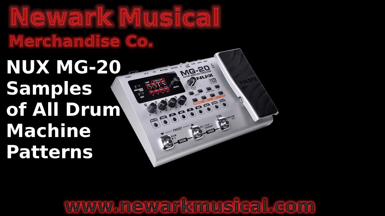 NUX MG-20 Samples of All Drum Machine Patterns