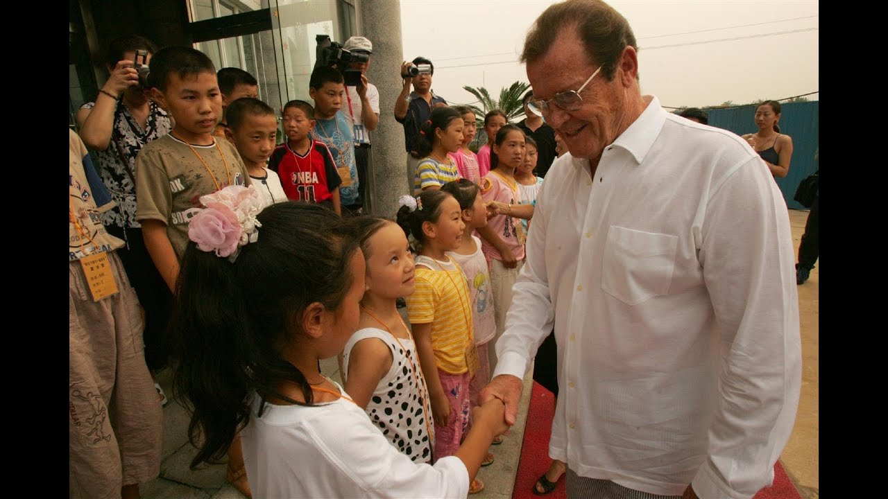 UNICEF celebrates Sir Roger Moore's 20 devoted years as a Goodwill Ambassador