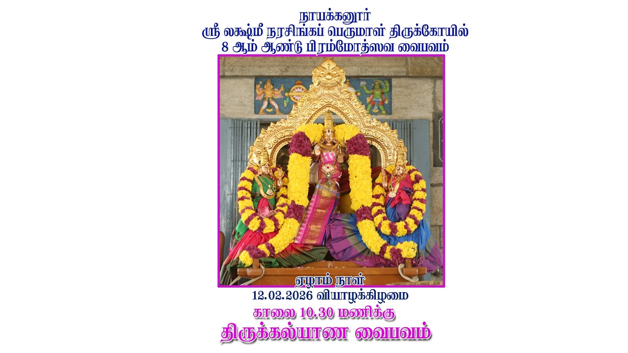 29) 12.02.2026 திருக்கல்யாண உத்ஸவம்