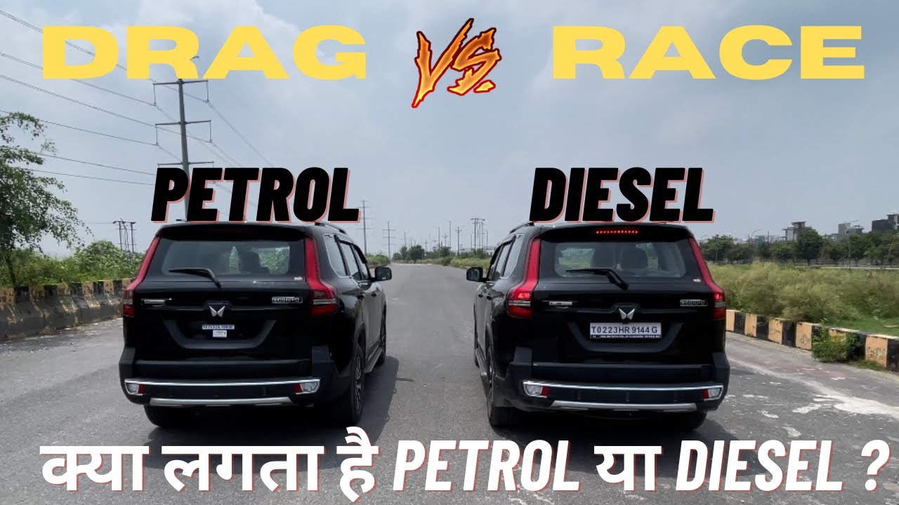 DRAG RACE 🔥| SCORPIO N DIESEL vs SCORPIO N PETROL | क्या कहते हो PETROL या DIESEL 🤔