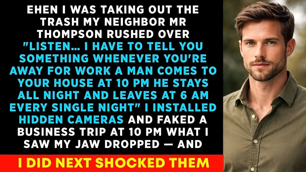 A Man Enters Your House Everyday When You're At Work, My Neighbor Whispered - So I Secretly Installe