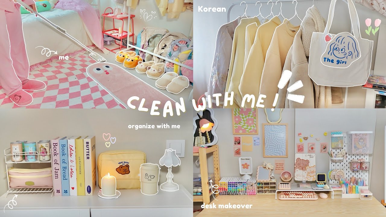 clean & organize my room with me 🧺 | aesthetic and satisfying ✨