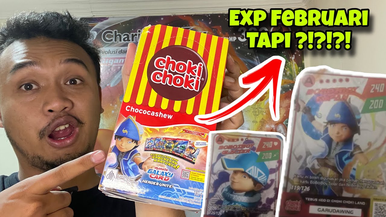 TONTON VIDEO INI!!! Sebelum Beli Boboiboy Choki Choki Kartu Monsta Galaxy Card Expire Februari