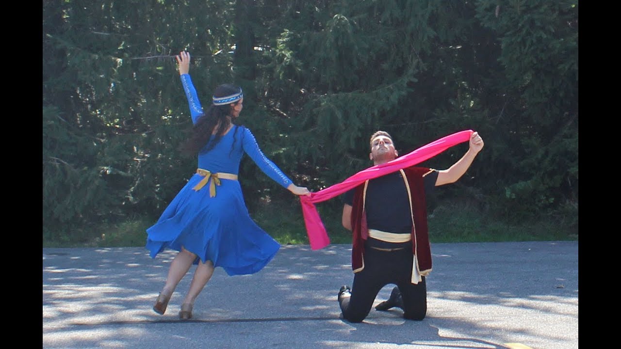 Boy woos girl Armenian dance at 2019 Cleveland Armenian Festival