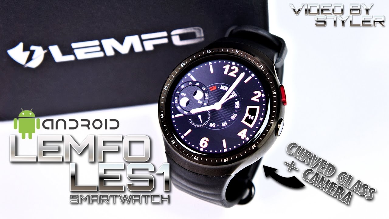 Smartwatch with Curved Glass? LEMFO LES1 (Unboxing & Hands-on) ⌚ Camera, Multitouch, AMOLED