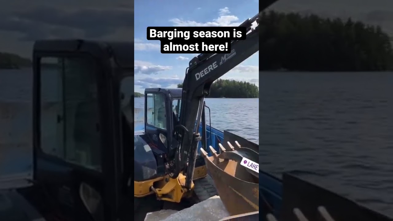 Barging on Lake Muskoka