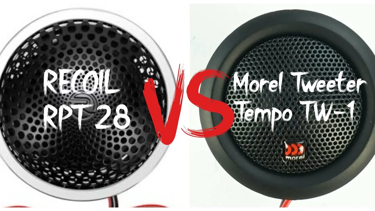 Битва SQ. Твитеры RECOIL RPT28 VS Morel Tweeter Tempo TW-1.  Живое сравнение.