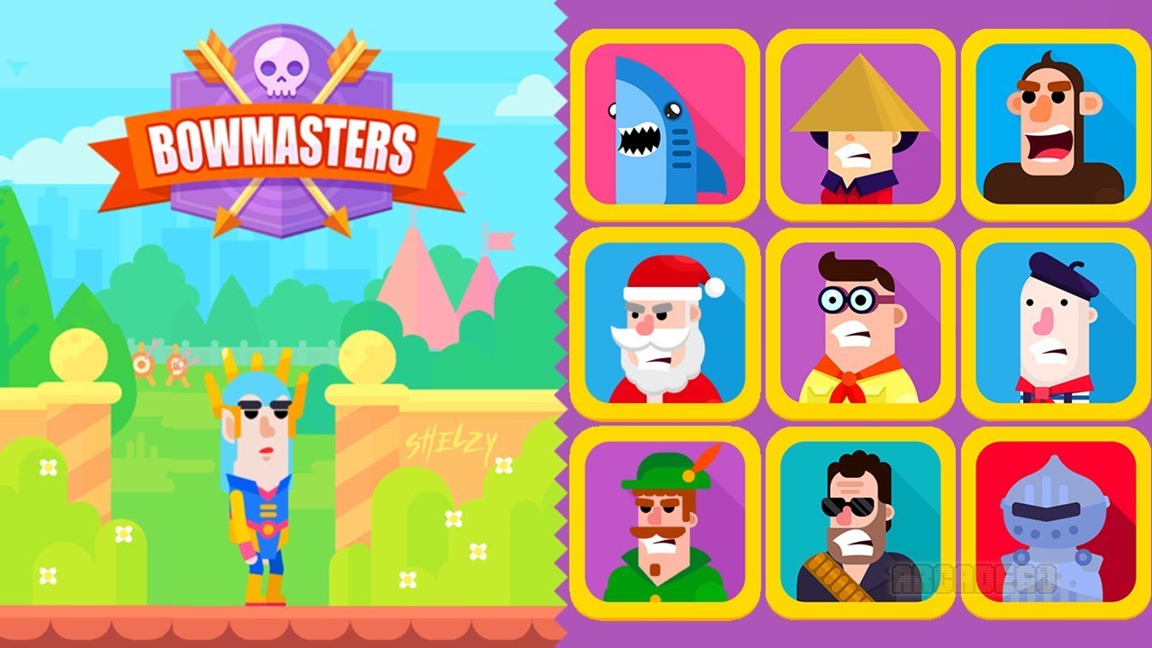 Bowmasters - Gameplay Walkthrough 33 Epic Wins New Character Gorgeous Elf King vs All Characters