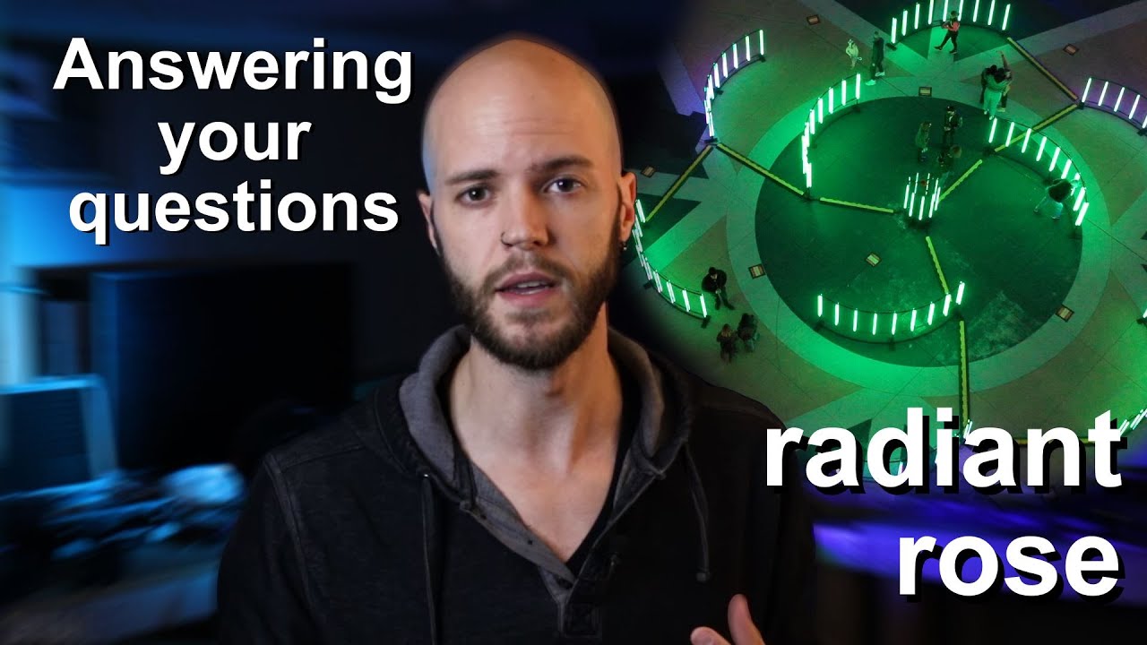 Answering your questions about my light sculpture (The Radiant Rose)
