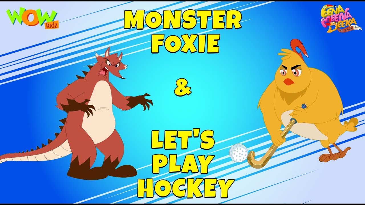 Monster Foxie the fox | Let's Play Hockey- Eena Meena Deeka - Animated cartoon - Non Dialogue
