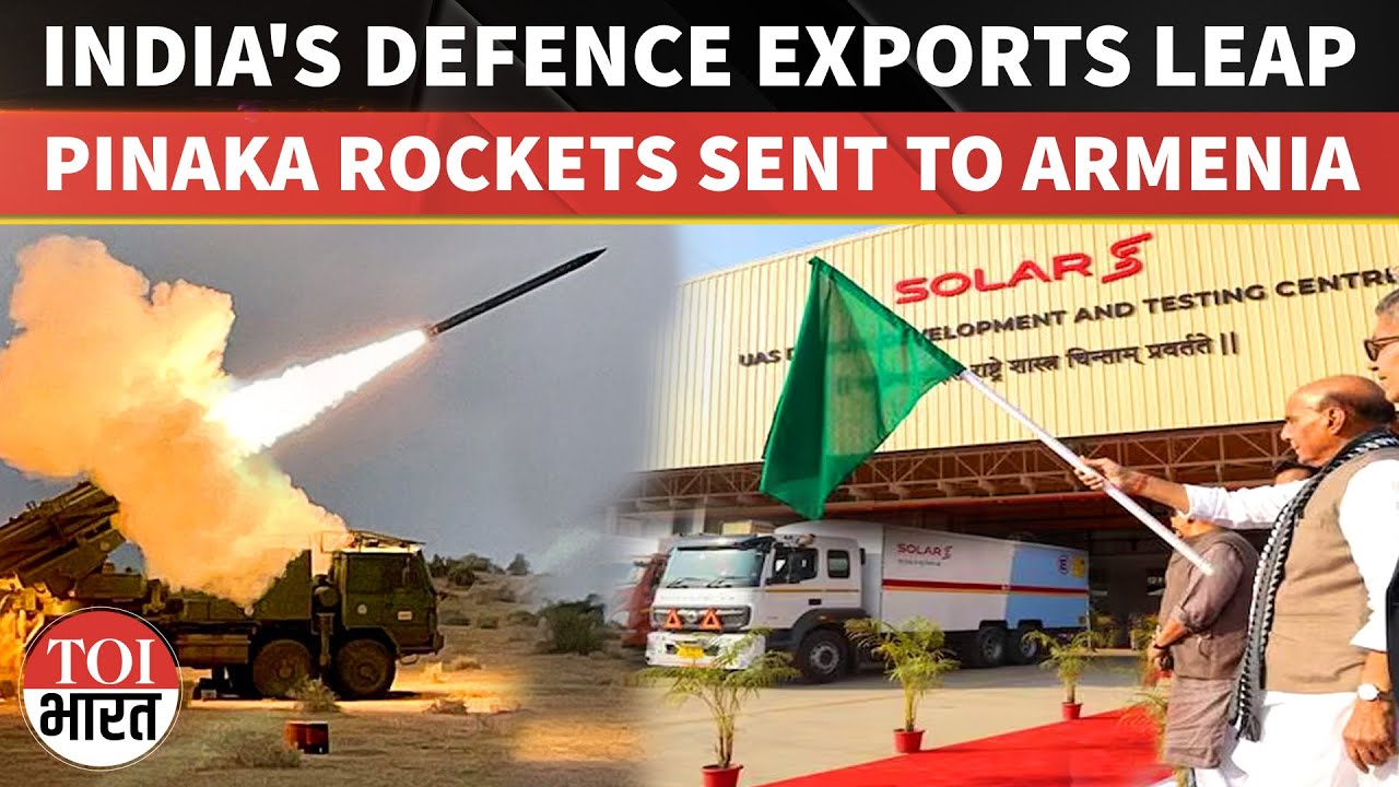 Rajnath Flags Off 1st Batch Of Pinaka Rockets To Armenia, BIG BOOST For India's Defence Exports