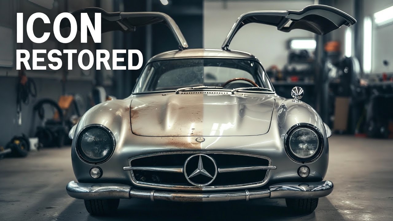 ASMR Full Restoration of a 1955 Mercedes-Benz 300SL Gullwing | Silent Workshop Rebuild