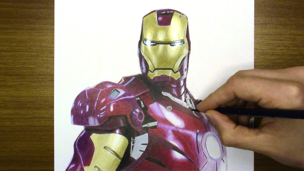 Drawing Iron Man - Speed Drawing