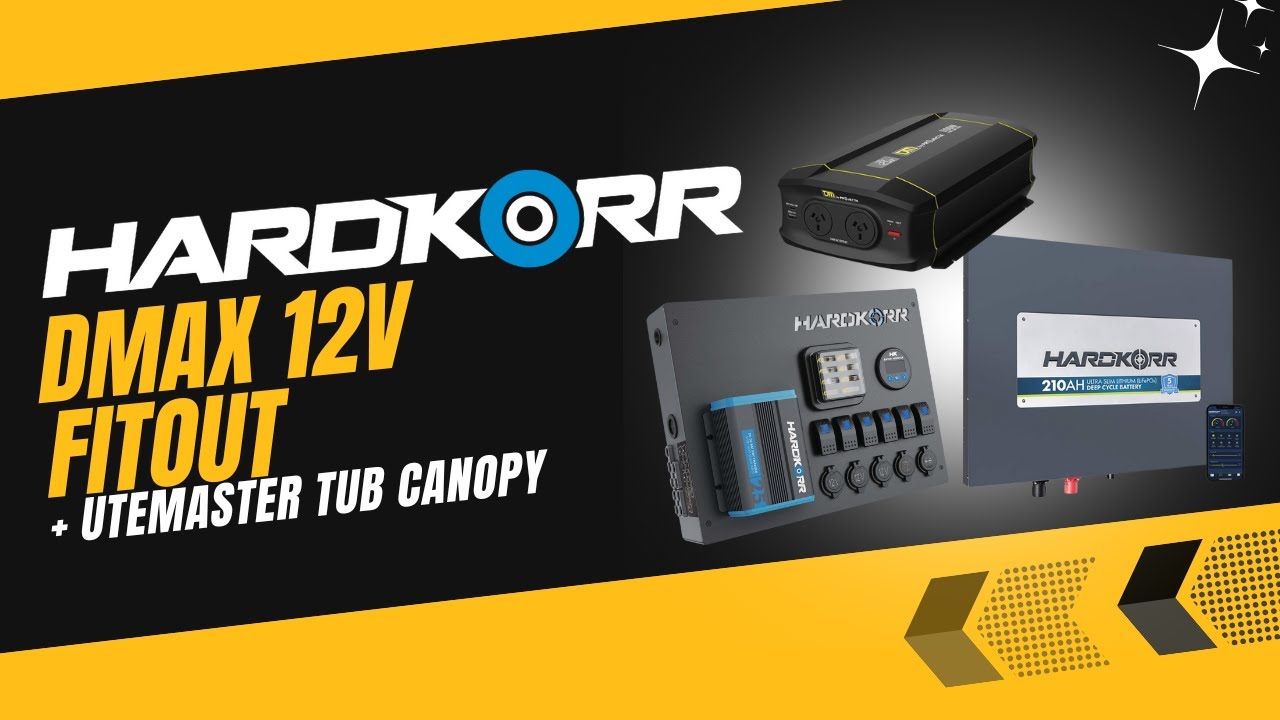 Next-Level D-MAX Canopy Fit-Out! Utemaster Centurion + Hardkorr 12V Off-Grid System