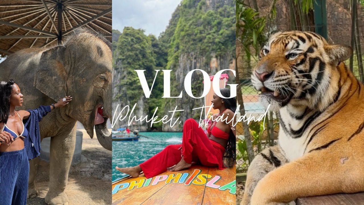 MY FIRST SOLO TRIP |PHUKET THAILAND| PHIPHI ISLAND| ELEPHANT SANCTUARY| TIGER KINGDOM| 7/11 + MORE