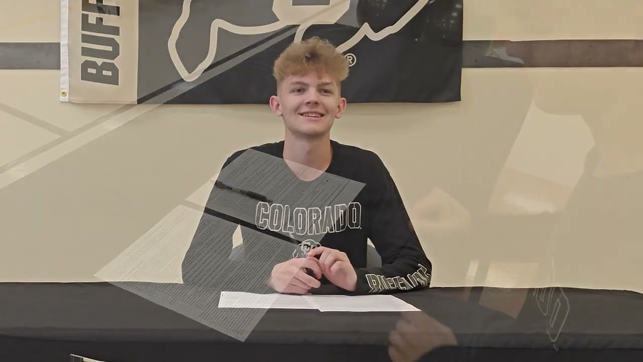 Carter Prater of SPHS Signing Event Colorado University