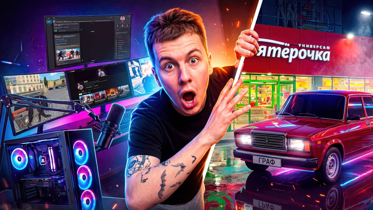 ОДИН ДЕНЬ из ЖИЗНИ ЮТУБЕРА по GTA 5 RP